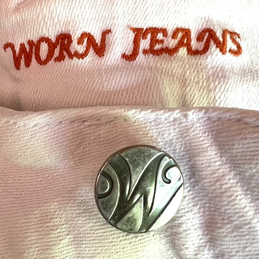 White Jeans Worn Brand